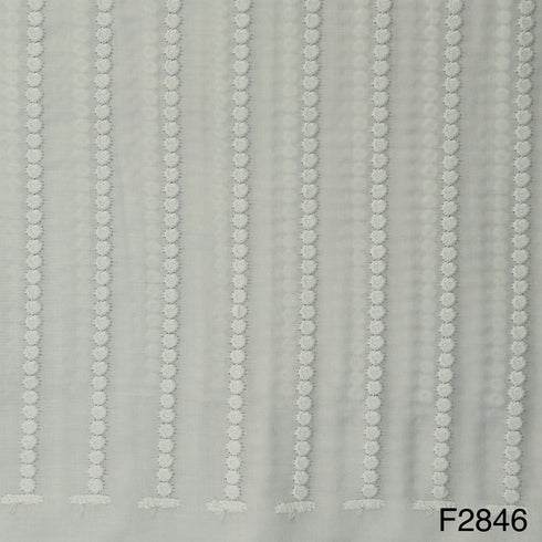 Chikankari Cotton Fabric-F2846